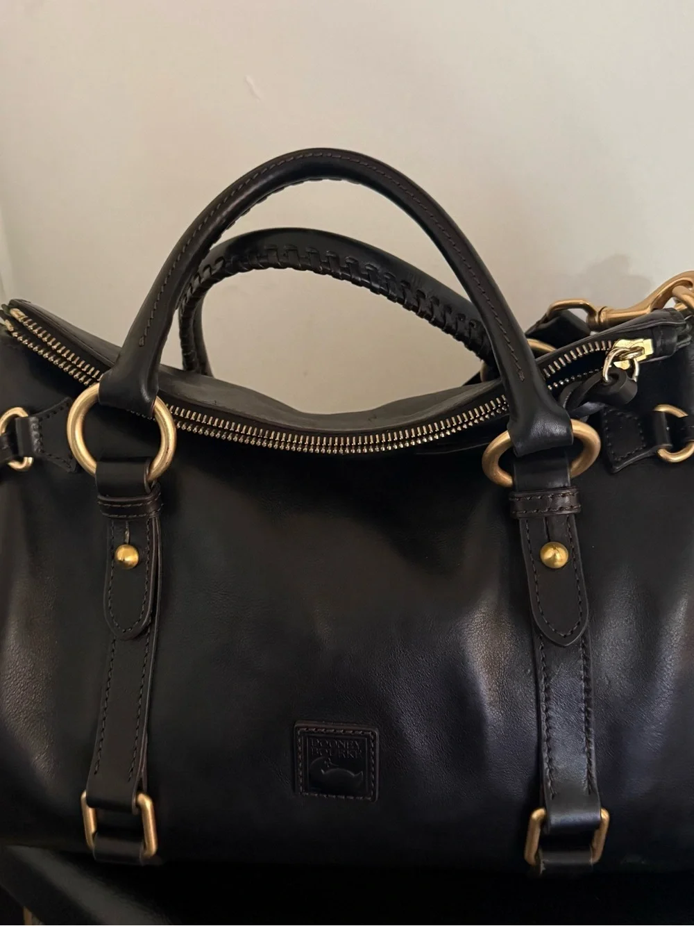 Dooney & Bourke Black Florentine Satchel